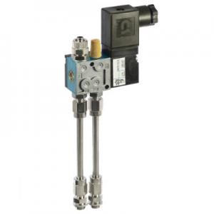 Elektrozawór 4/2 12,7W z zestawem przyłączy — zamiennik hot melt, nr katalogowy HOTMELT HM01.1027.50, OEM 07.93024.712 (* ITW Dynatec/Inatec)